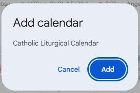 Add calendar